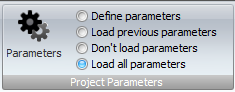 Load parameter options
