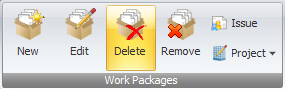 DM Delete workpackage button