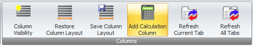 Reporter Calculation Column button