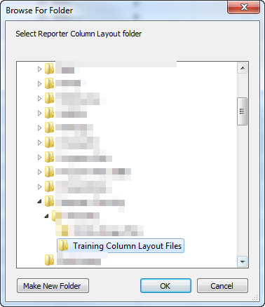 Reporter Restore Column Layout all browse