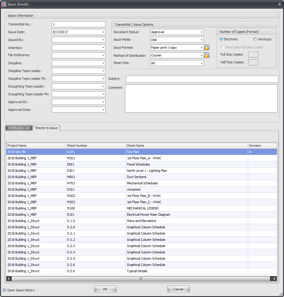 Xporter Pro Referenced Issue Sheets dialog