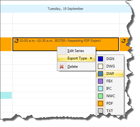 Xporter Pro Scheduler task change export type
